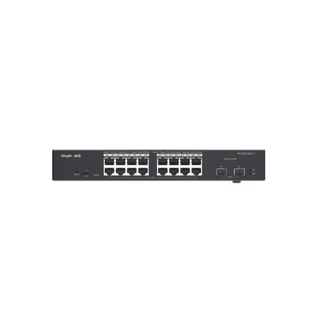 RUIJIE RG-ES218GC-P Switch L2 Administrable PoE con 16 puertos Gigabit PoE 802.3af/at 2 SFP para fibra 1Gb gestion gratuita des