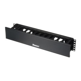 PANDUIT WMPHF2E Organizador de Cables Horizontal PatchLink Sencillo (Solo Frontal) Con Tapa Extendida Para Rack de 19in 2UR