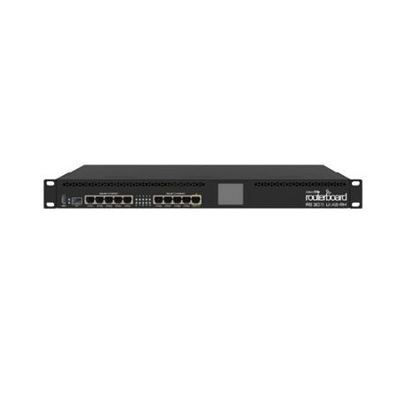 MIKROTIK RB3011UIAS-RM RouterBoard CPU 2 Nucleos 10 Puertos Gigabit Ethernet 1 Puerto SFP 1 GB Memoria Licencia Nivel 5 Montaje