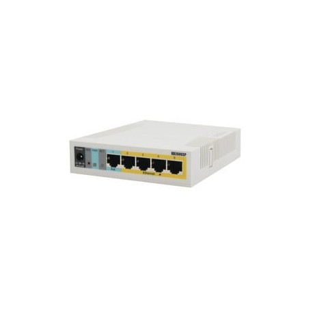 MIKROTIK RB260GSP (RB260GSP) Switch Mikrotik 5 puertos PoE (Pasivo) (1in/4out) Gigabit Ethernet y 1 SFP