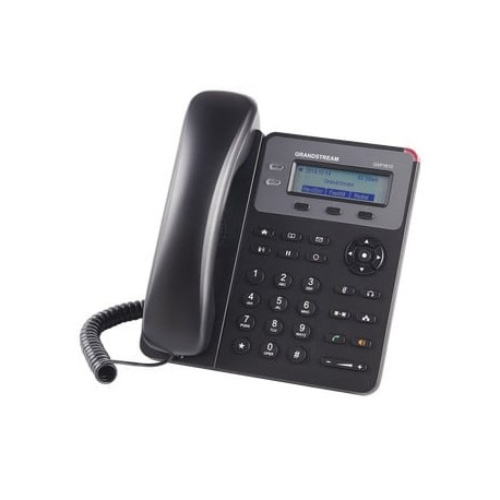 GRANDSTREAM GXP-1610 Telefono IP SMB de 2 Lineas 1 Cuenta SIP con 3 teclas de funcion programables y conferencia de 3 vias. 5Vc